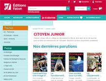 Tablet Screenshot of citoyen-junior.fr
